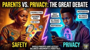 Should parents have access to their child's social media debate explained clearly, with strong arguments for and against, rebuttals, examples, and a balanced conclusion for students.