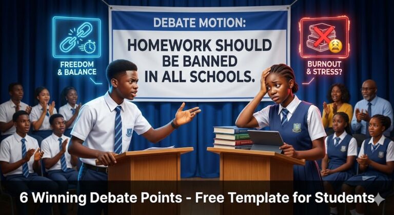 Debate: Homework Should Be Banned in All Schools (6 Winning Points)