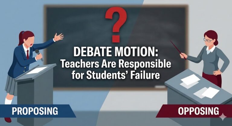 Debate: Teachers Are Responsible for Students’ Failure (7 Winning Points)