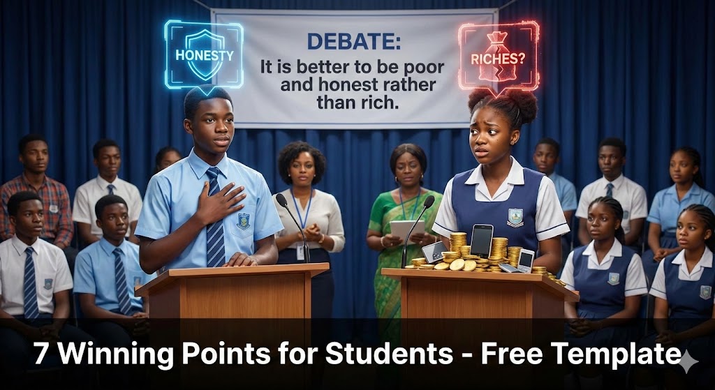Debate: It is better to be poor and honest rather than rich (7 Winning Points)