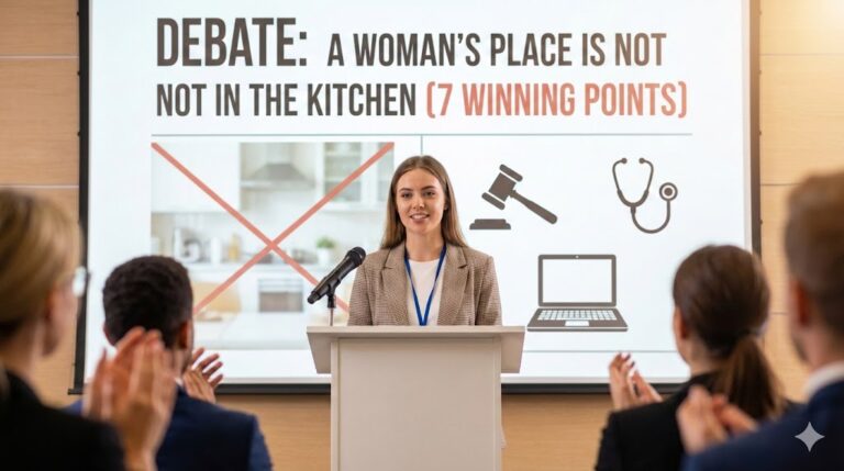 Debate: A Woman’s Place is Not in the Kitchen (7 Winning Points)