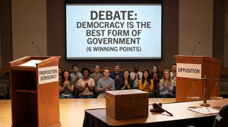 Debate: Democracy is the Best Form of Government (6 Winning Points)