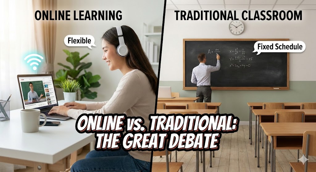 Debate: Online Learning is More Effective Than Traditional Classroom Learning (6 Winning Points)