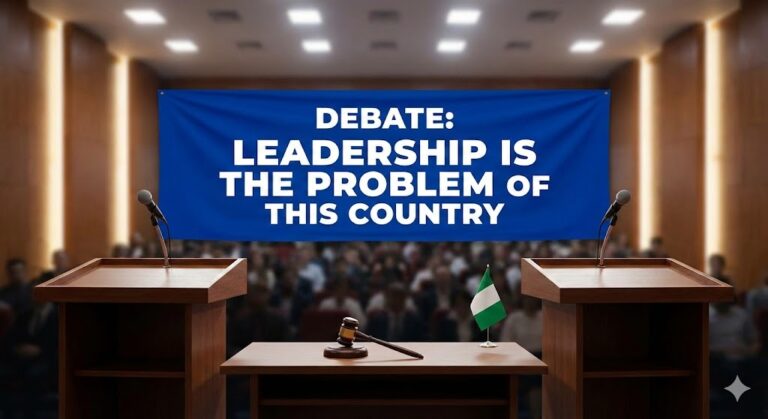 Debate: Leadership is the problem of this country (7 Winning Points)