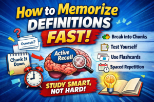 How to Memorize Definitions Fast: Study Methods That Actually Work