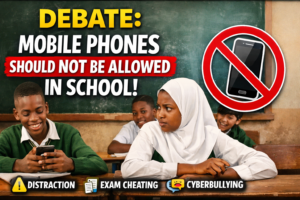 Debate on mobile phones should not be allowed in school 