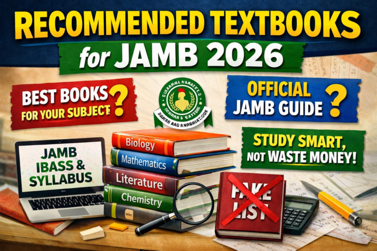 Recommended Textbooks for JAMB 2026: Official Guide for UTME Candidates