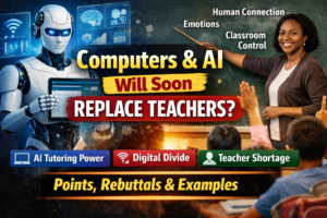 Debate computers and ai will soon replace teachers: strong points for school debates