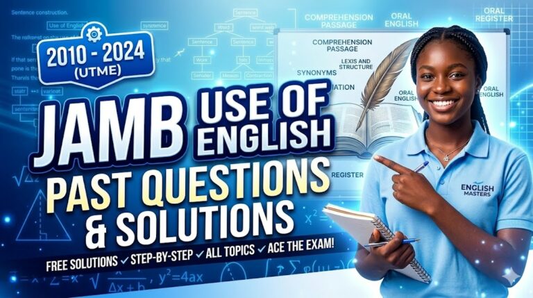 Use Of English Jamb Past Questions